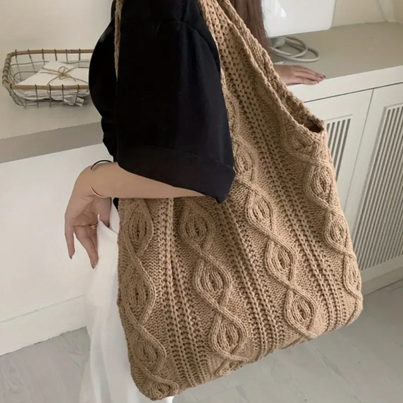 Vintage Knitted Boho Shoulder Bag - Picture 5 of 6